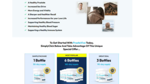 ProstaVive benefits infographic showing improved urinary flow, better sleep, and prostate health