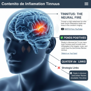 Brain Inflammation Tinnitus causing neurological auditory glitch