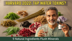 Graphic showing tap water minerals affecting prostate health