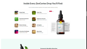 ZenCortex Review 2026 natural ingredients for brain inflammation and tinnitus