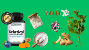 Sciaticyl natural ingredients including B12 alpha lipoic acid magnesium and bacopa for sciatic nerve repair
